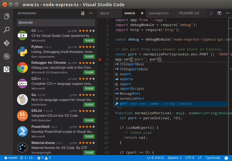 Visual studio code