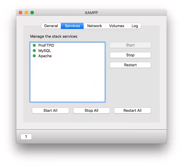 XAMPP iniciar