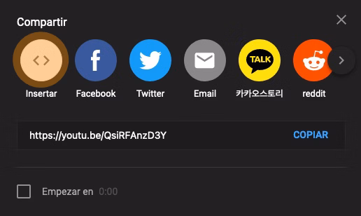 Youtube insertar
