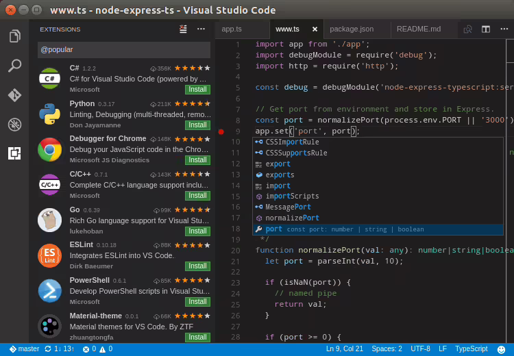 Visual studio code